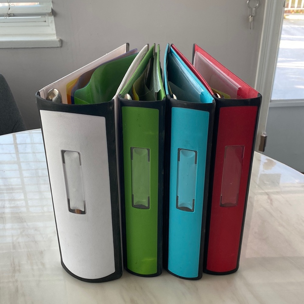 4 Staples Binders